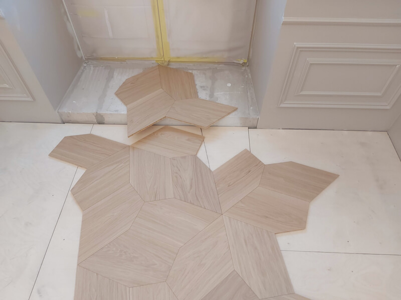 Patterned parquet
